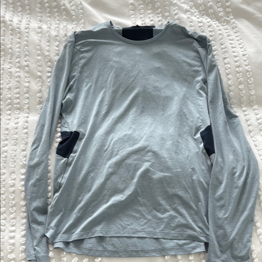 Men's Blue Long Sleeve Shirt